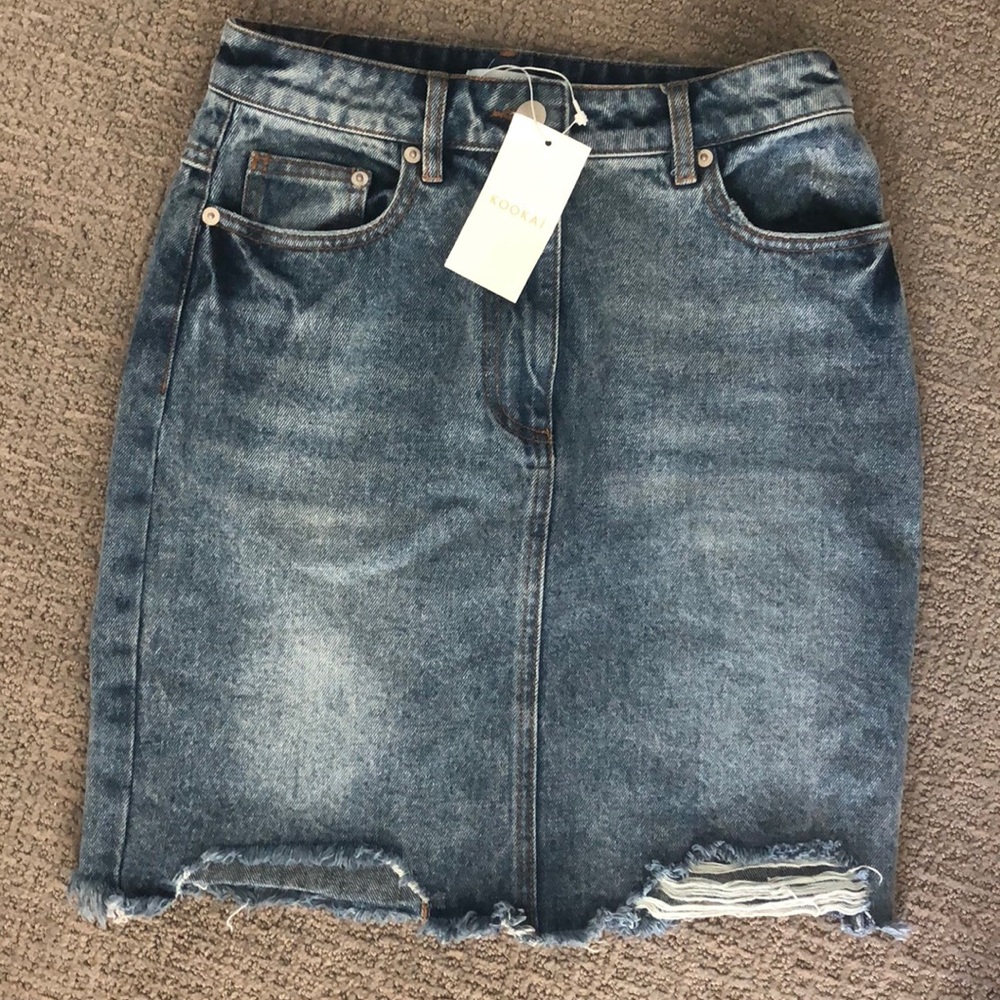 Kookaï millenia denim skirt